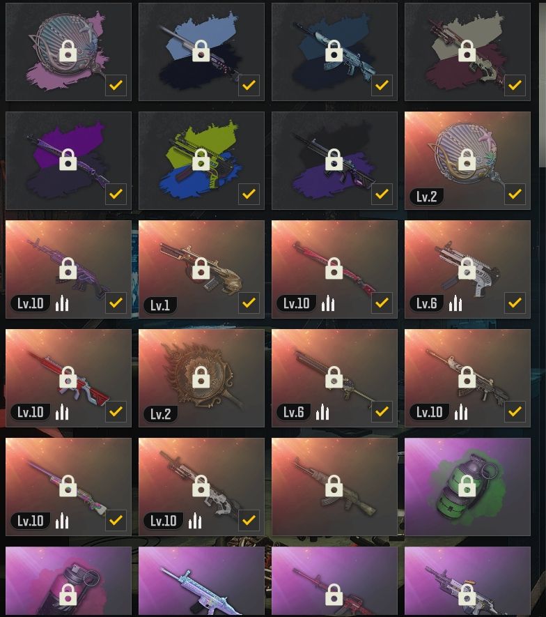 8满7色⑩美杜莎⑩无信号M4⑩惊魂98k⑩MP5⑩沙僧迷你⑩ACE⑩彩虹M24⑩赛搏MK